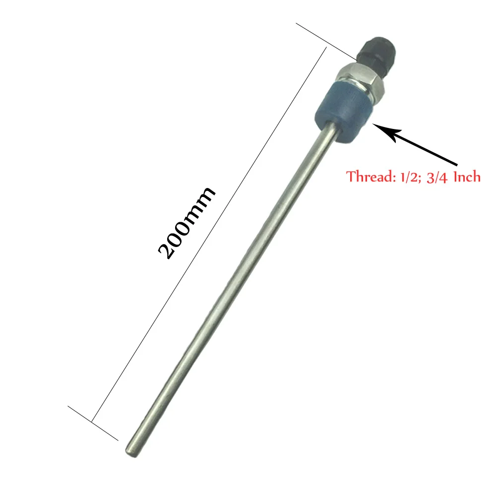 

Water Heater Controller Stainless Steel Thermowell Temperature Sensor Blind Pipe for Instal PT1000 NTC10K Probe (Sensor tube)