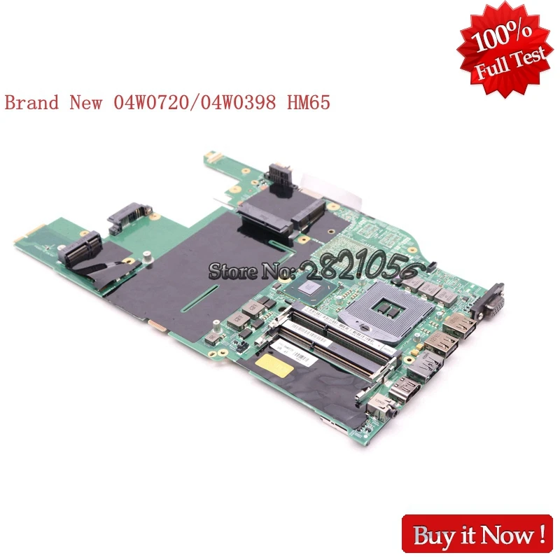 

NOKOTION New Laptop Motherboard 04W0398 48.4MI04.021 for Lenovo Thinkpad Edge E520 DDR3 HM65 GMA HD 3000 DDR3
