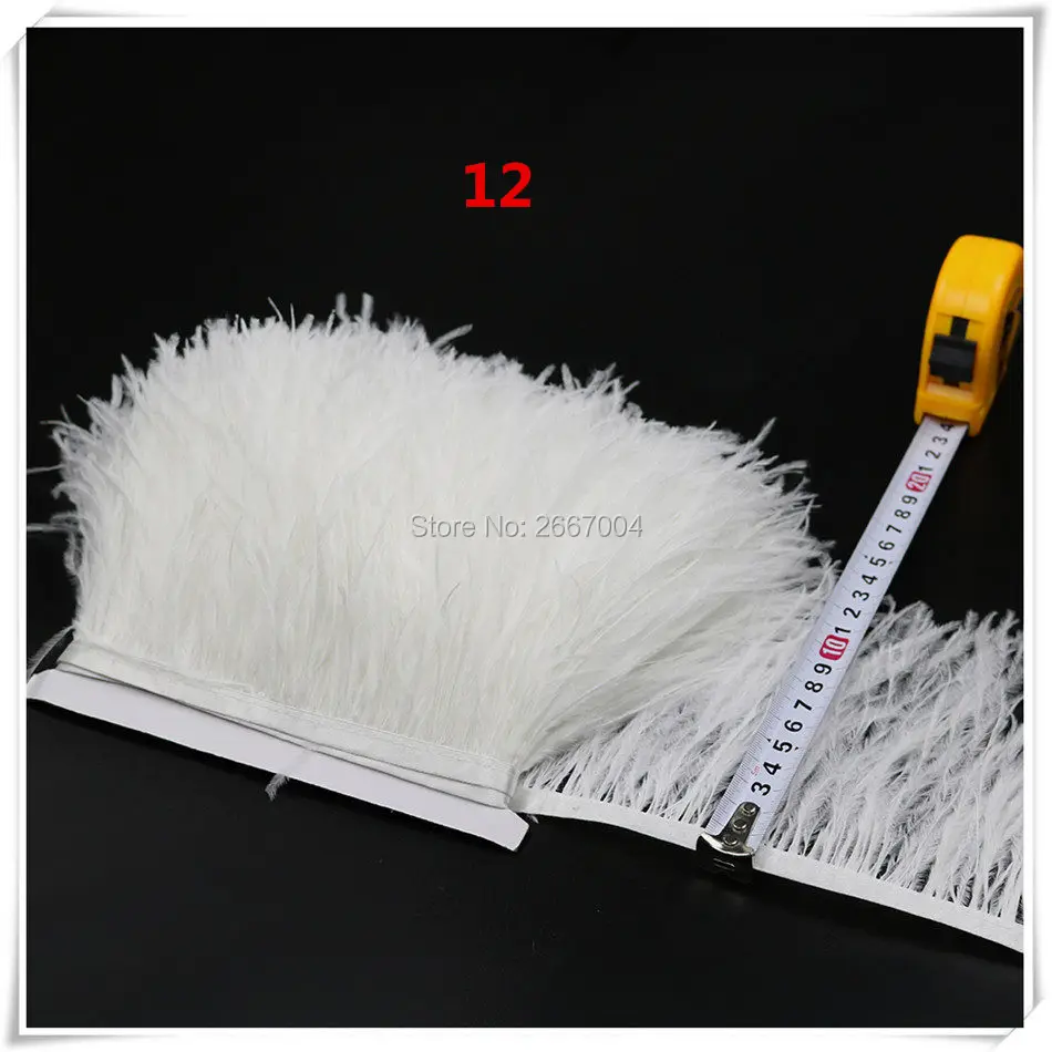 12 bleache1white ostrich feather fringe 5_