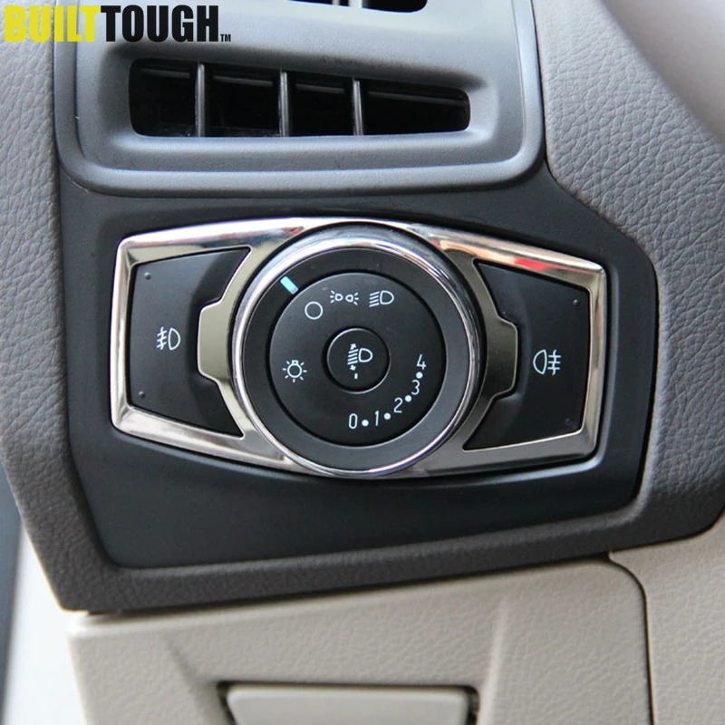 

FIT FOR FORD FOCUS KUGA ESCAPE 2012 2013-2018 FOG HEAD LIGHT HEADLIGHT LAMP SWITCH BUTTON PANEL CHROME COVER TRIM ACCESSORIES