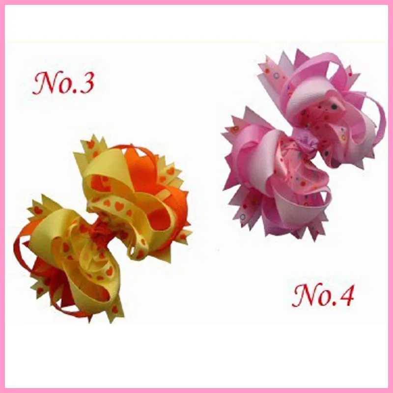 

14 PCS FASHION BLESSING Girl 4-4.5" Boutique Funky Hair Bow 92 Styles clip