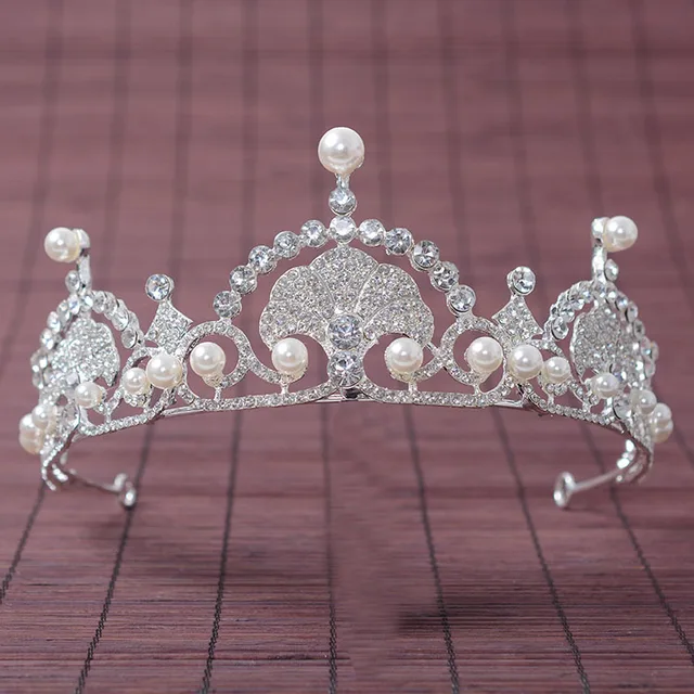 Aliexpress New Bride Wedding Crown Princess New Bride Wedding Crown Princess Headdress Pearl Crystal Hair Accessories
