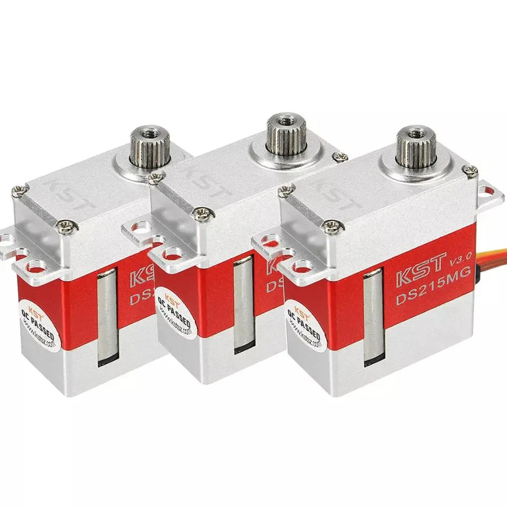 

3PCS KST DS215MG V3.0 Metal Gear Servo Mini Digital Coreless Servo Motor 2 Ball Bearing Servo For 450 380 480 500 RC Helicopter