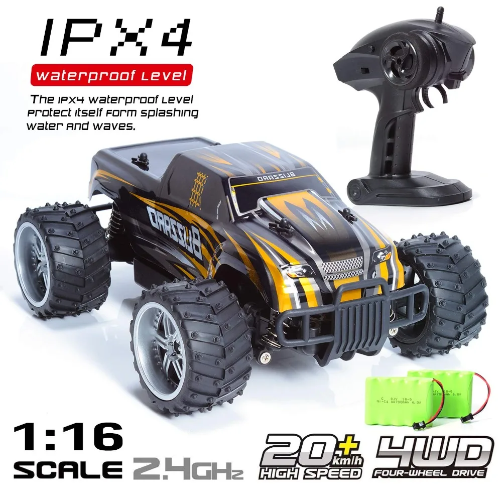 RC Car 1:16 Radio-Controlled Cars Radio Machine Big RC Cars Adjustable Speed Off-Road Vehicles Drift Remote Control Cars For Kid