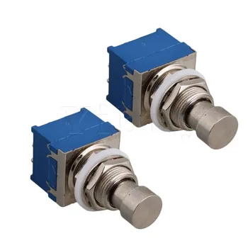 

Yibuy 2 x Single 3pdt Pedal Switch True Bypass with Hex Nuts Lock Washer Flat Washes