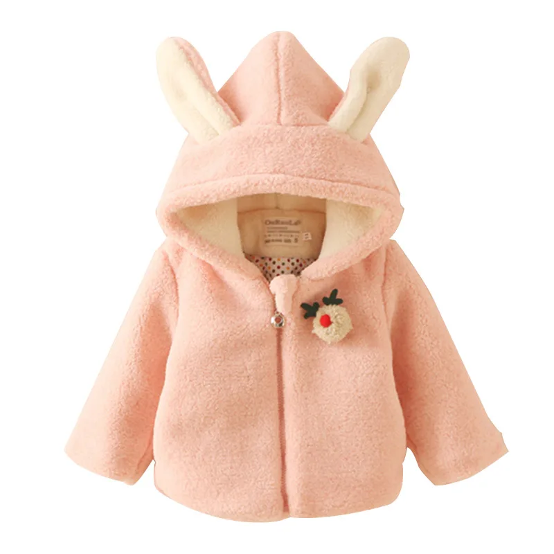 

Baby girl cotton-padded jacket spring autumn girl cotton-padded jacket cotton-padded plus velvet coat children's clothing