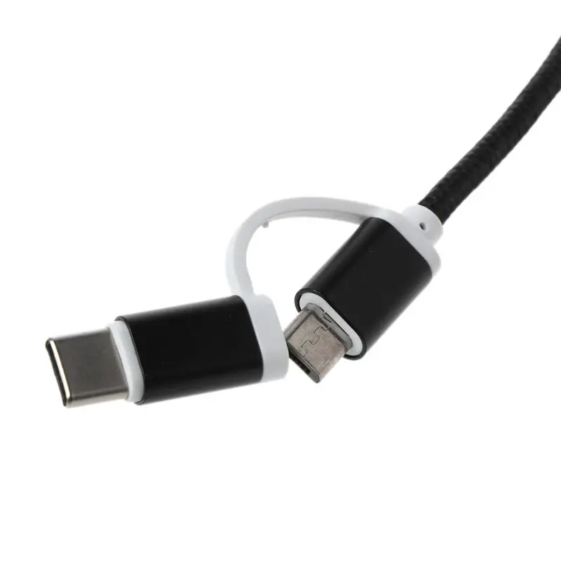 2в1 автомобильный Micro usb type C кабель передачи данных для быстрой зарядки для samsung Oneplus Xiaomi huawei htc SONY Автомобильный Кабель