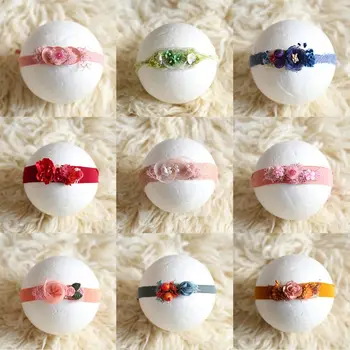 

Baby Hairband Tiara Newborn Photography Headwear Infant Bath Gifts Full Moon Photo Props