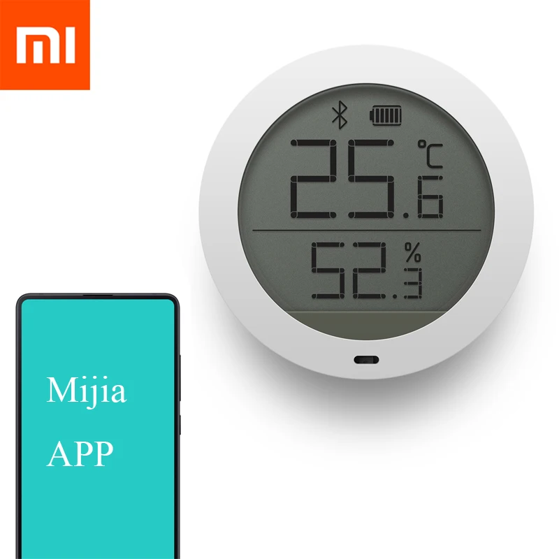 Online Xiaomi Mijia Bluetooth Hygrothermograph High Sensitive Hygrometer Thermometer LCD Screen Smart Home Temperature Humidity Sensor