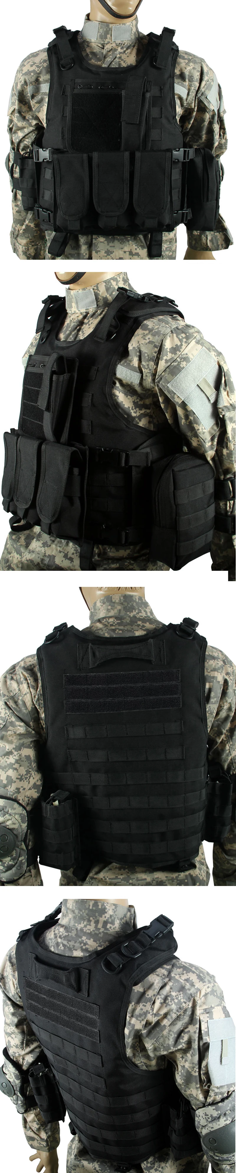 Военный тактический жилет Wargame Body Field Airsoft Molle Armor охотничий боевой жилет CS Jungle Equipment 900D нейлоновый жилет SWAT