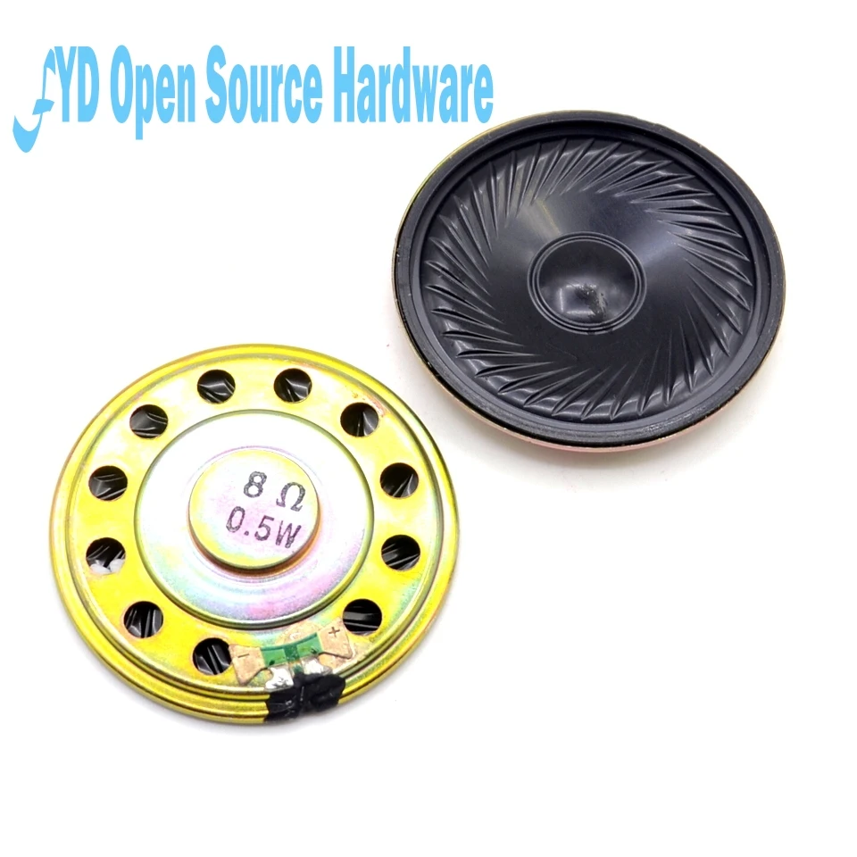 2 шт./лот колонки зуммер 17x50 мм 4R3 8ohm 0,5 w