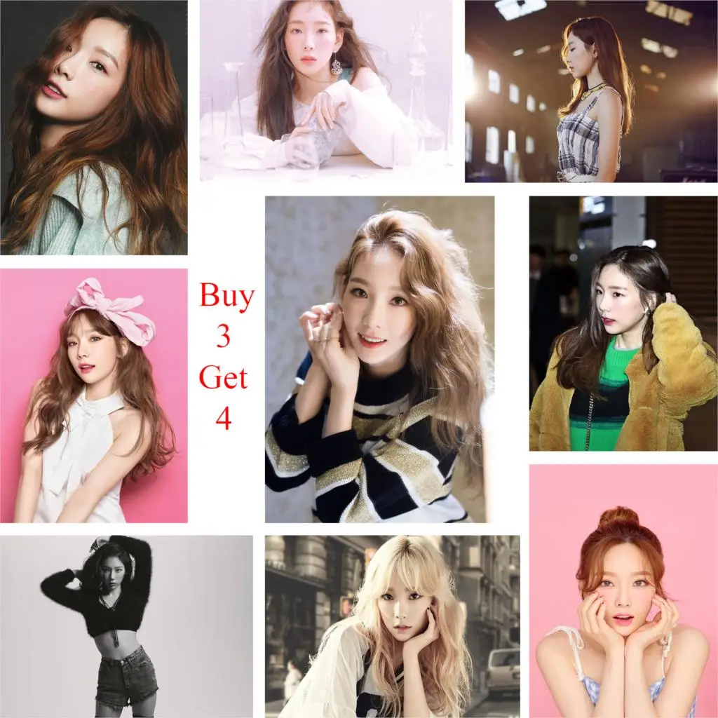 

Taeyeon Kpop White Coated Paper Posters Wall Prints Clear Image Home Decoration