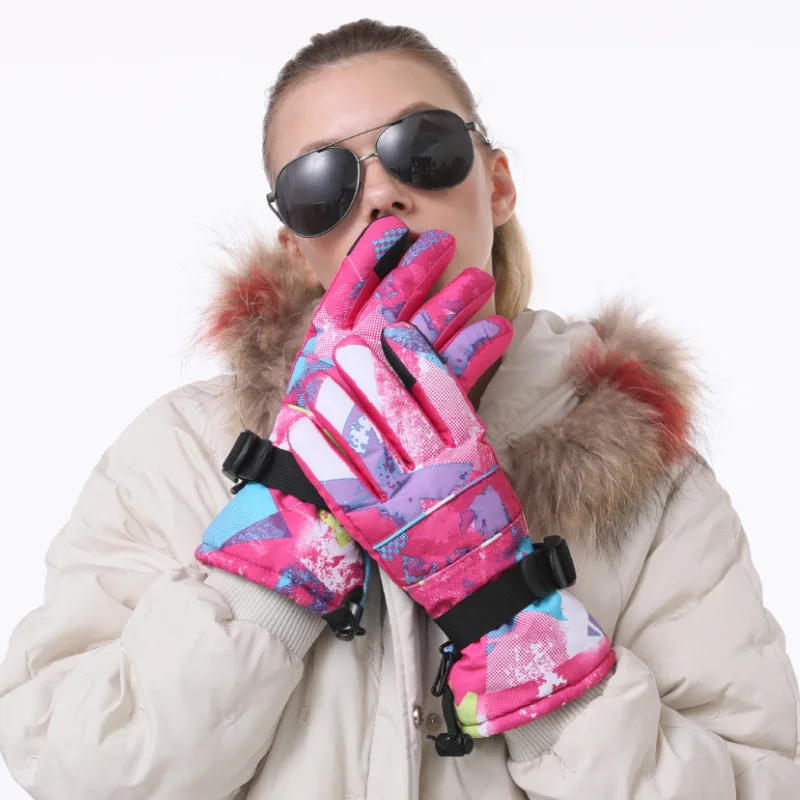 

Ski Gloves Women Gloves Impermeables Men Guantes De Invierno Mittens Nieve Outdoor Riding Snow Mountain Cold Warm Touch Screen