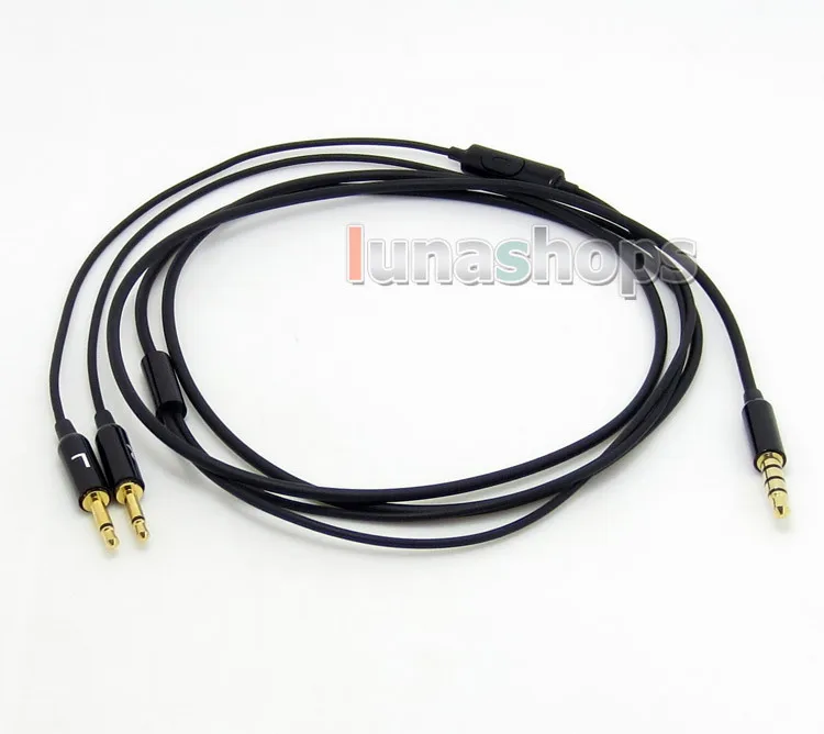 LN004651 3 5mm To 2 5mm With Mic Remote 5N OFC Cable Soft Light weight Cord for B W Bowers Wilkins P3 headphone