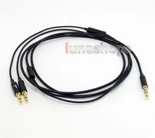 LN004651 3 5mm To 2 5mm With Mic Remote 5N OFC Cable Soft Light weight Cord for B W Bowers Wilkins P3 headphone