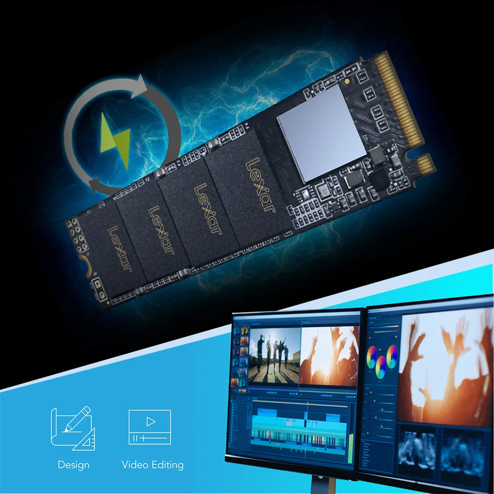 Lexar SSD 2100 МБ/с./с 240 ГБ 480 M.2 2280 NVMe PCIe Gen3x4 Внутренний твердотельный накопитель жесткий