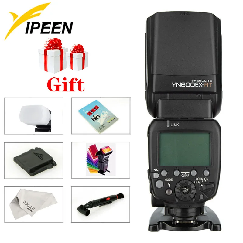 Беспроводная вспышка YONGNUO для камеры Canon EOS HSS 1/8000s 2 4G 600EX RT + Бесплатный диффузор