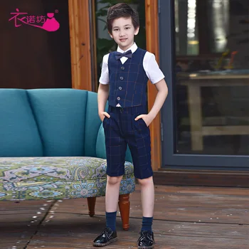 

Full Vest Boy Suit Children Performance Piano Show Gentle Clothing