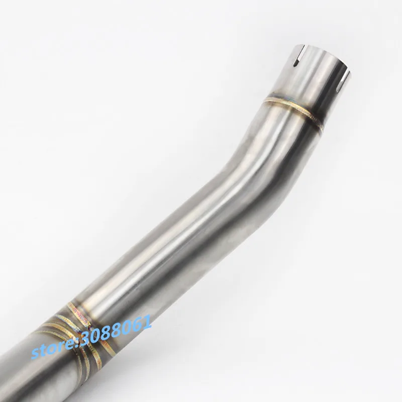 US $98.02 TRK502 Motorcycle Full System Exhaust Mid Link Pipe Motorbike Laser Marking For Benelli Carbon Fiber Muffler For Benelli TRK 502