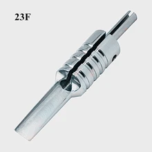 Одна Татуировка 23F плоская/Magnum труба 304 нержавеющая сталь Татуировка ручка с задней стволовой поставка