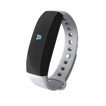 

Smart Bluetooth Bracelet Blood Pressure Heart Rate Monitor Gray Fitness Bracelet Waterproof Sports Bracelet