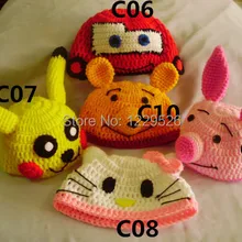 Детские шапочки, вязанные крючком