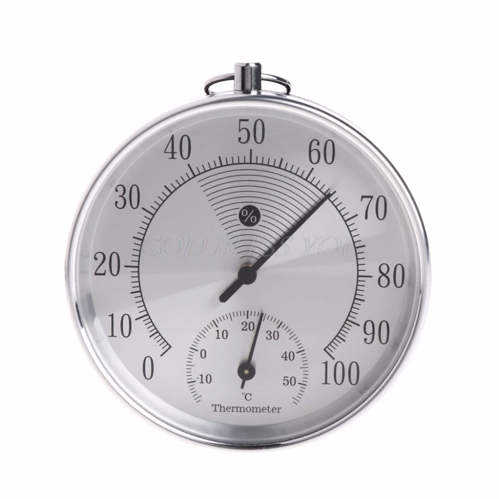 Indoor Outdoor Analog Thermometer Hygrometer Temperature Humidity Meter