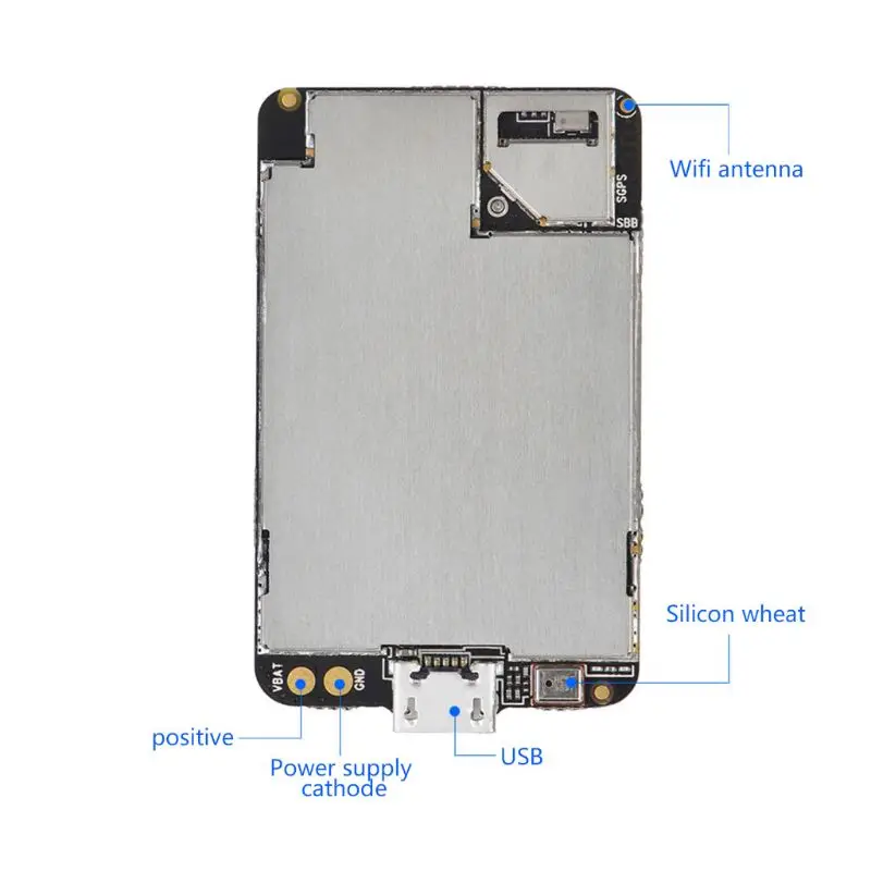 Neue ZX808 PCBA GPS Tracker GSM GPS Wifi LBS Locator SOS Alarm Web APP Tracking TF Karte Dual Syste