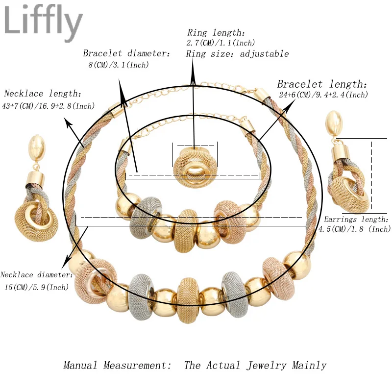 Африканские массивные золотые Ювелирные наборы для женщин ожерелье кольцо серьги Шарм женские юбилейные ювелирные изделия