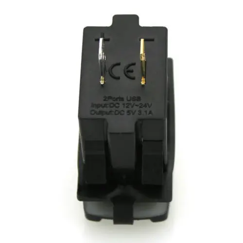 Двойное зарядное устройство USB Carling ARB Rocker Switch синий светодиодный светильник