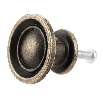 1Pc 29x19mm Vintage Furniture Handle Zinc Alloy Cabinet Knobs and Handles Kitchen Drawer Cupboard Door Pull Furniture Fittings