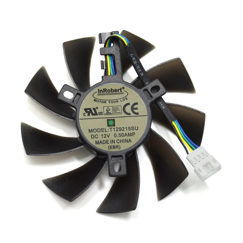 DBTLAP 88mm T129215SU Graphics Card Cooling Fan Compatible for Gigabyte GeCompatible Force GTX 1050 Ti RX 480 470 570 580 GTX 1060 G1 Gaming Cooler DBTLAP 88mm T129215SU Graphics Card Cooling Fan Compatible for Gigabyte GeCompatible Force GTX 1050 Ti RX 480 470 570 580 GTX 1060 G1 Gaming Cooler