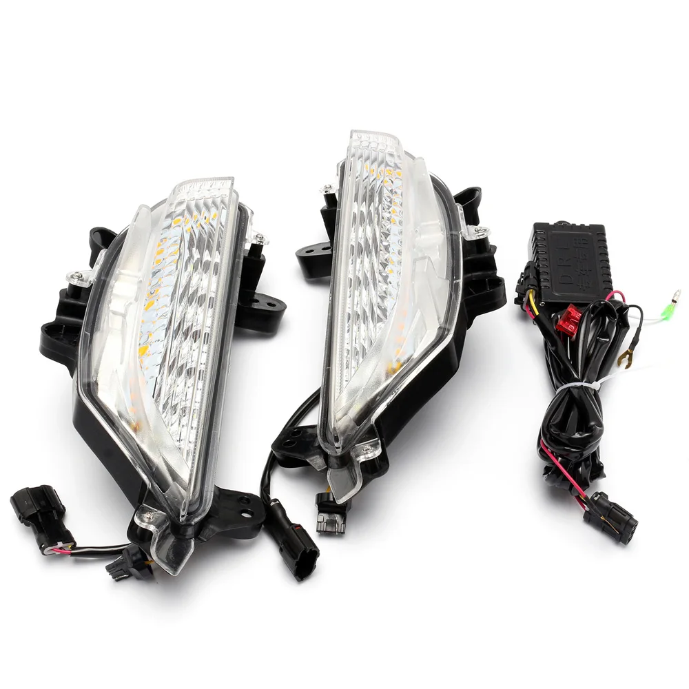 

NOVSIGHT White+Yellow LED Daytime Running Light DRL Turn Signal For Mazda3 AXELA 14-17 D30