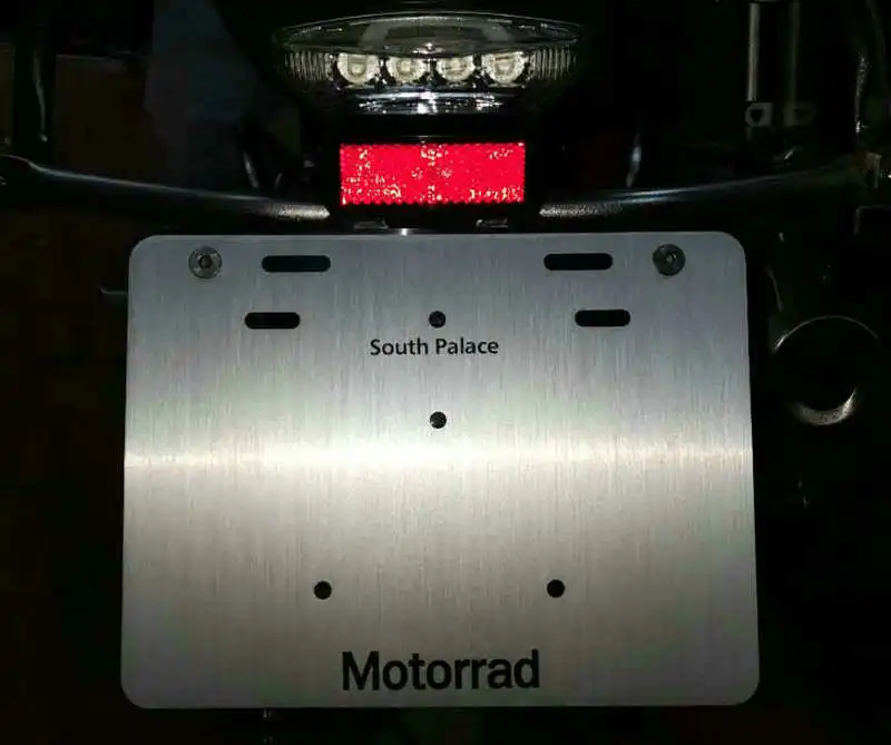 

High-quality motorcycle license holder aluminum oxidation on various models