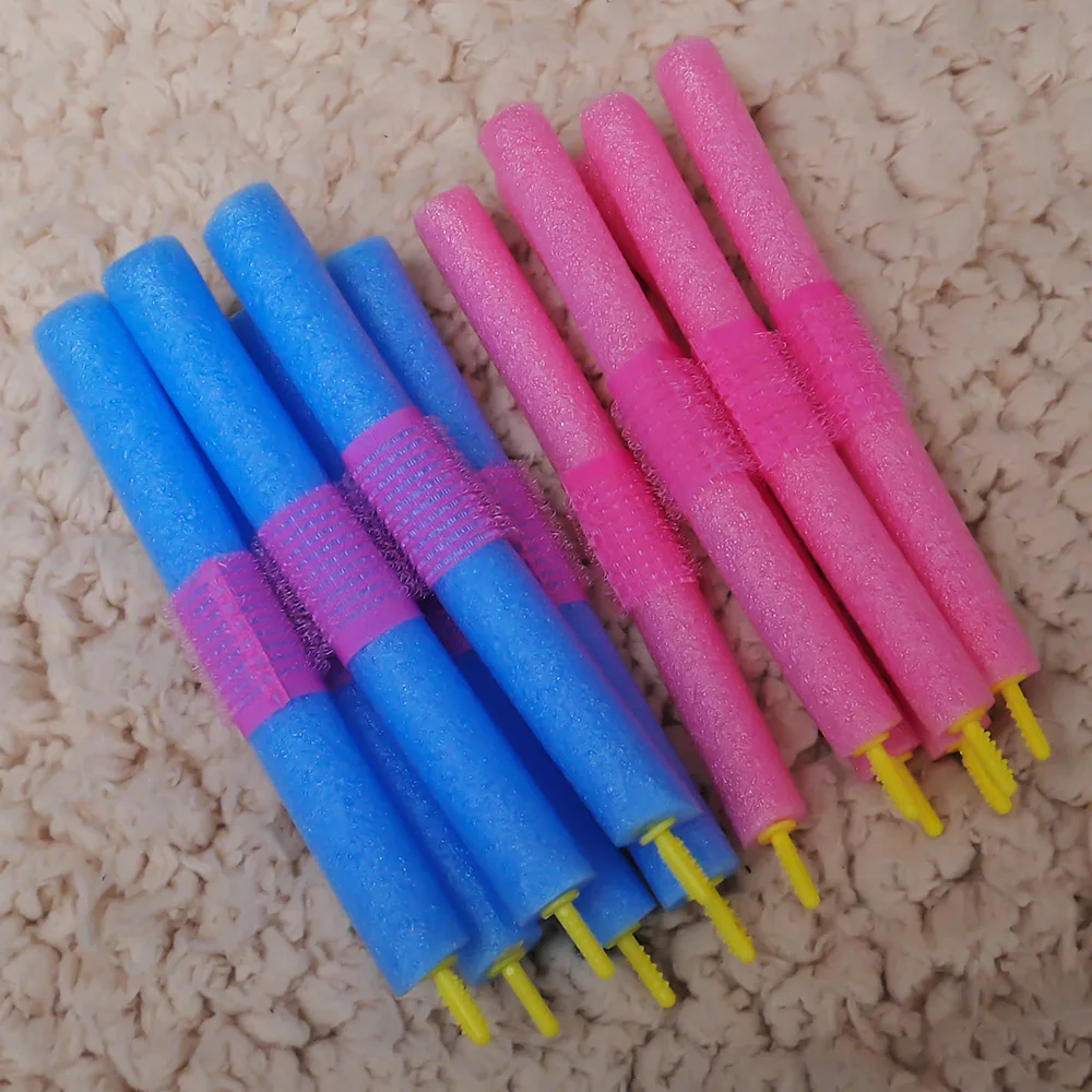 DIY мягкий пенопласт случайные цвета бигуди производители Бенди Твист локоны