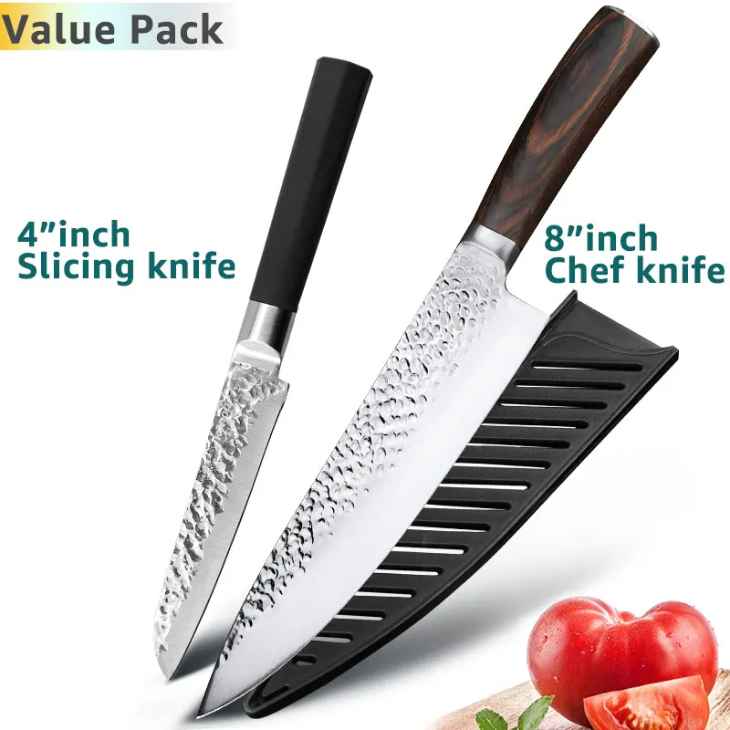 

8 inch 4 inch kitchen knife set with Utility knife Value Pack VIP purchase link