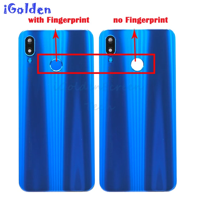 For Huawei P20 Lite Battery Cover Back Glass Door Housing Case For Huawei  P20 Lite Battery Cover Rear With Camera Lens