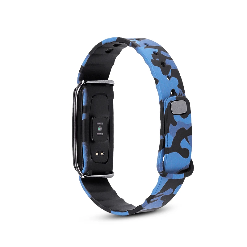 Силиконовый ремешок для HUAWEI цветной A2 сменный honor Band спортивный камуфляжного