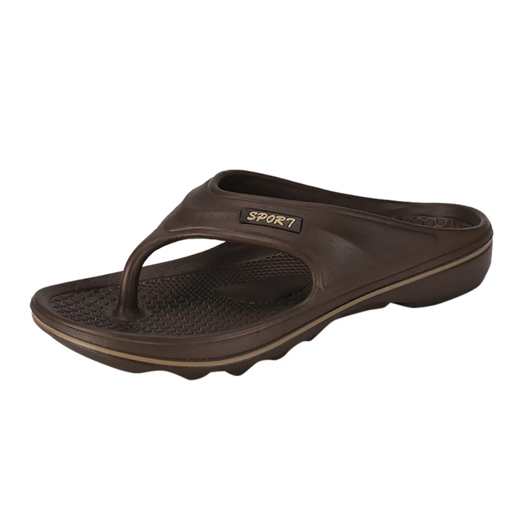 

SAGACE Summer Men Flip-Flops Outdoor Soft Bottom Comfortable Beach Casual Non-Slip Anti Skidding Large Size Slip-on Slipper