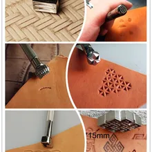 Ручная работа уникальный дизайн кожаные рабочие инструменты резьба удары штамп ремесло изготовление высокое качество сталь