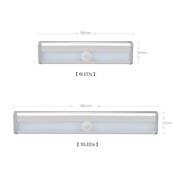 

Portable PIR Motion Sensor Emergency LED light Rigid Strip Wall Night lamp Closet Cabinet Stairs Wardrobe Kitchen lights