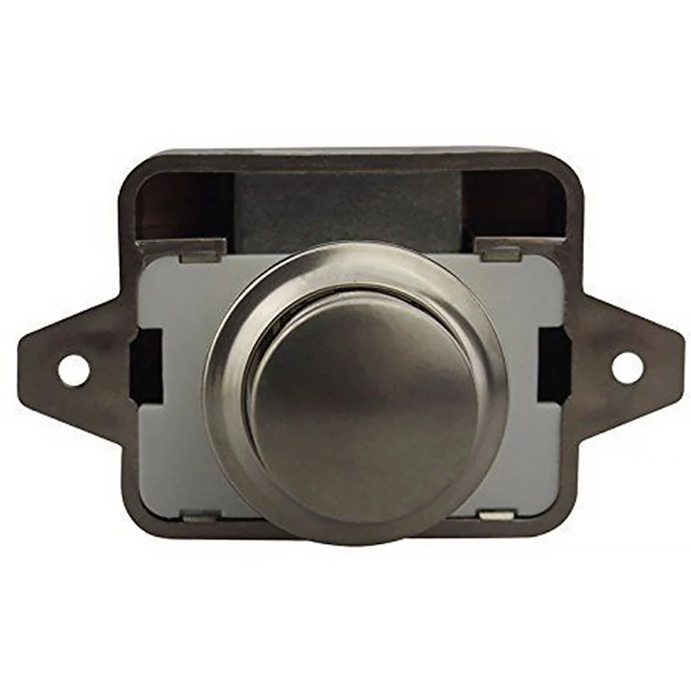 Push Button Catch Lock Cupboard Door Knob Caravan Boat Cabinet