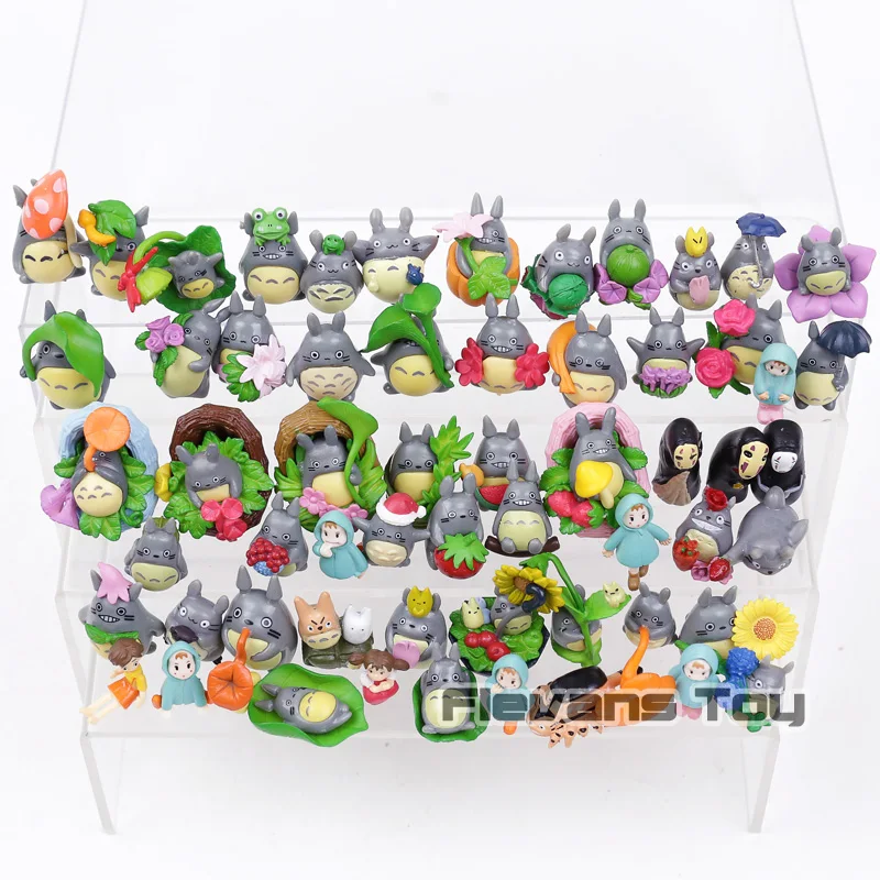 

Anime Cartoon Miyazaki Hayao My Neighbor Totoro Min PVC Figures Toys Dolls Kids Children's Gifts 60pcs/set