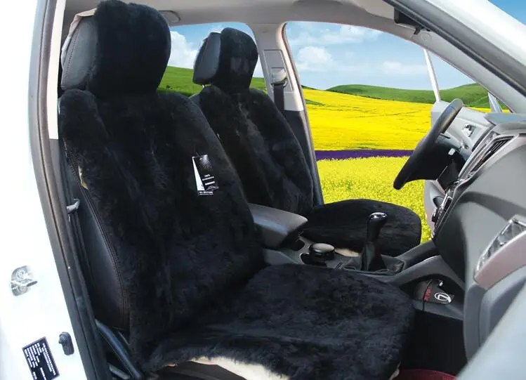MUNIUREN австралийские шерстяные чехлы для сидений автомобиля зимние высококачественные цельные накладки из натуральной шерсти меховые подушки для сидений из овчины