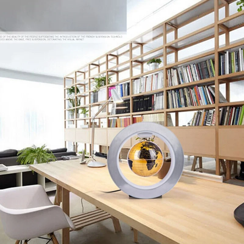 4inch Magnetic Map Globe Circular Shape Base Anti Gravity Home
