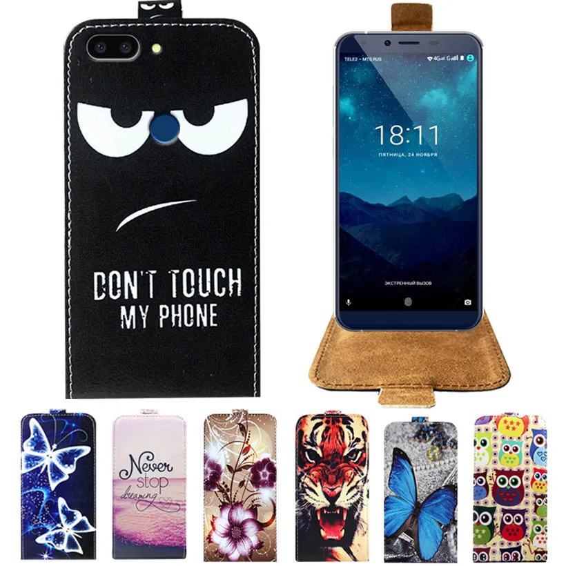 

For Pixelphone M1 Case Newest Cartoon PU Leather Print Flip Case For Pixelphone M1 Cover 5.5" Up Down Phone Case