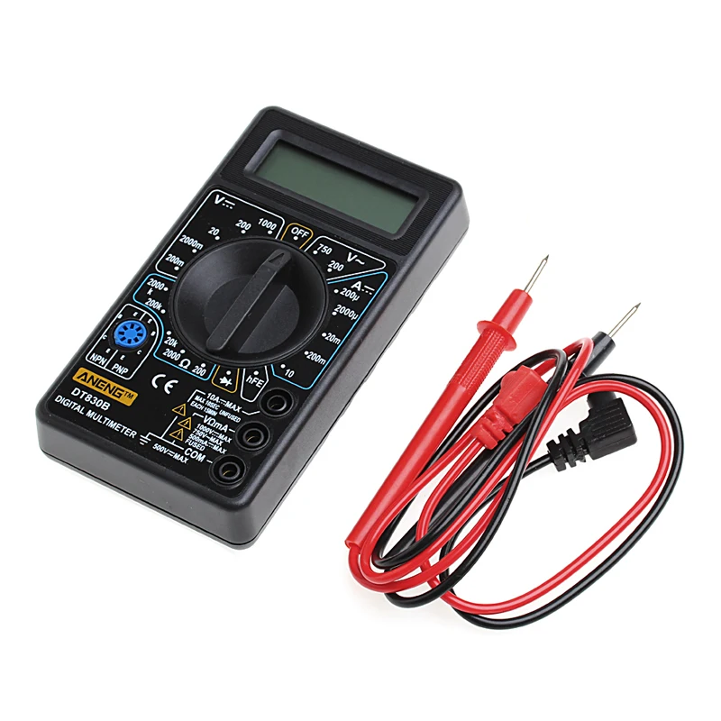 ANENG DT 830B Multimeter LCD Auto Range Digital Voltmeter Ohmmeter Volt