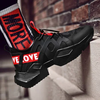 

Men Running Shoes Jogging Fashion Breathable Sport Shoes Height Increasing Soft Footwear Men Thick Sole Sneakers Casual Boots