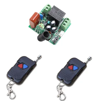 

AC 220V RF Remote Control Switch Wireless Radio Power Switch For Lamp Light LED 1CH Mini Receiver + 2 Transmitters