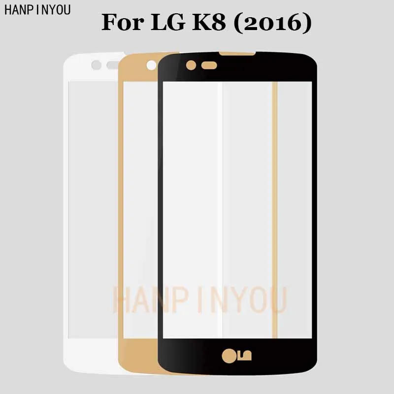 for lg k8 coverage tempered glass 9h 2 5d premium screen protector for lg k8 2016 for lg k8 coverage tempered glass 9h 2 5d premium screen protector for lg k8 2016